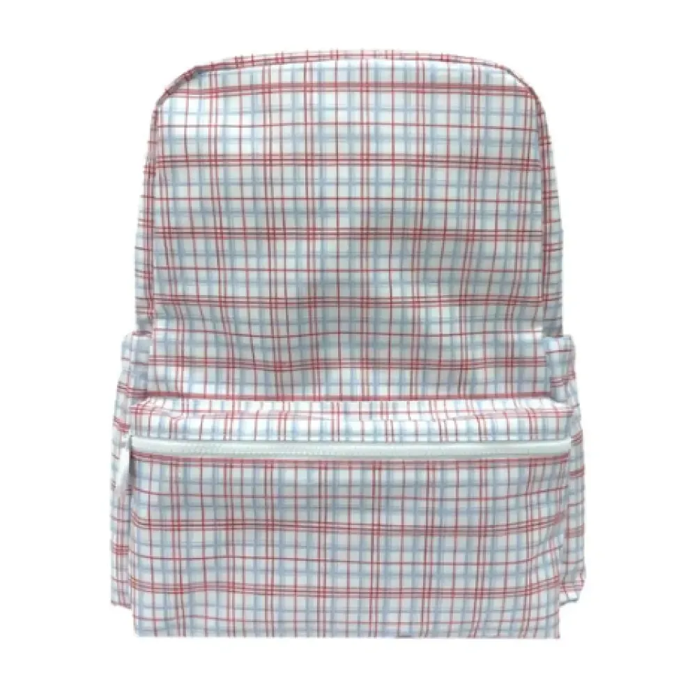 TRVL BACKPACKER - Classic Plaid Red