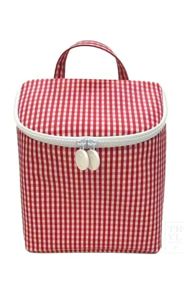 TRVL Take Away Insulated Bag Gingham Red