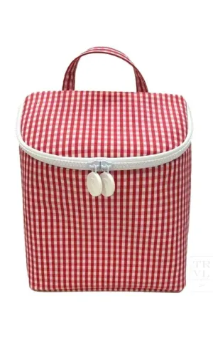 TRVL Take Away Insulated Bag Gingham Red