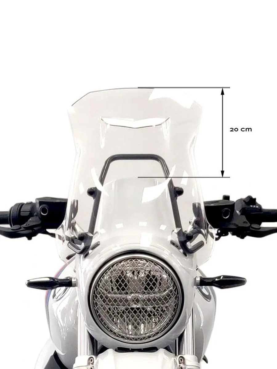 UNIT Garage Windshield with GPS support for BMW R NineT Urban GS