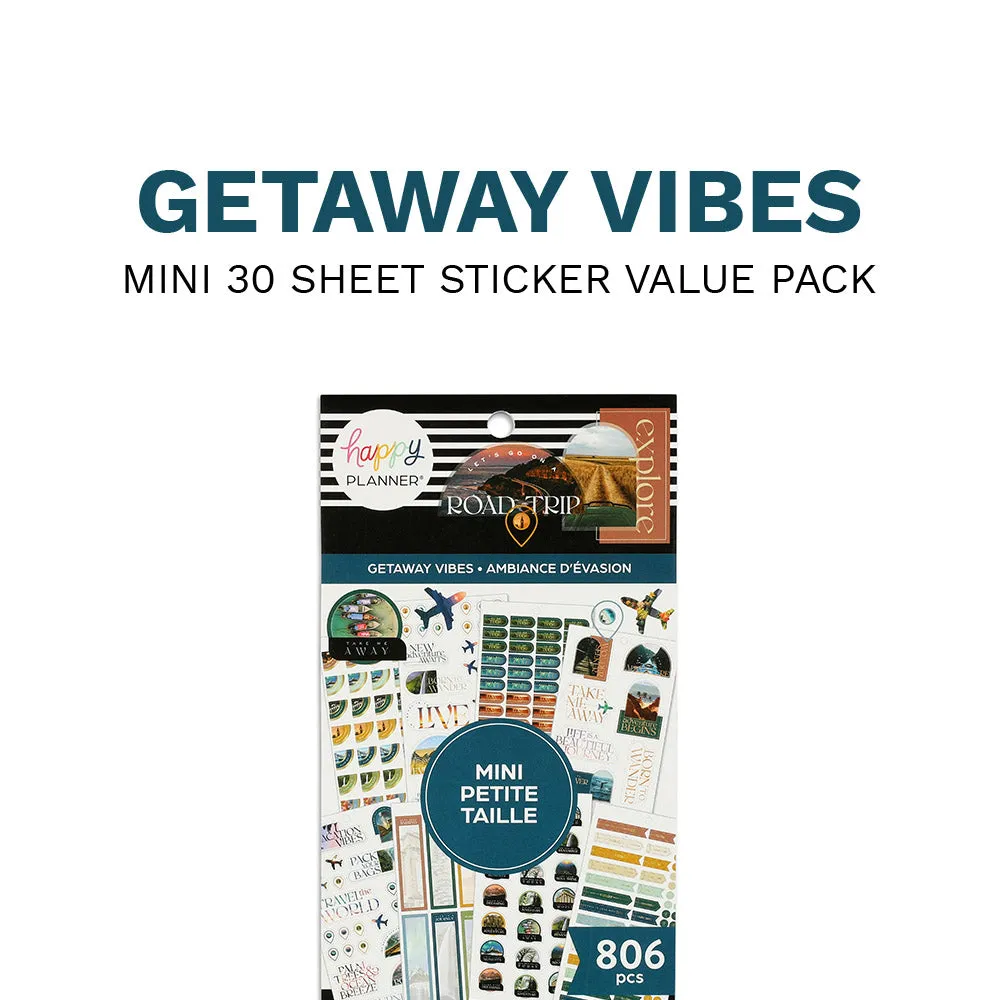 Value Pack Stickers - Getaway Vibes - Mini