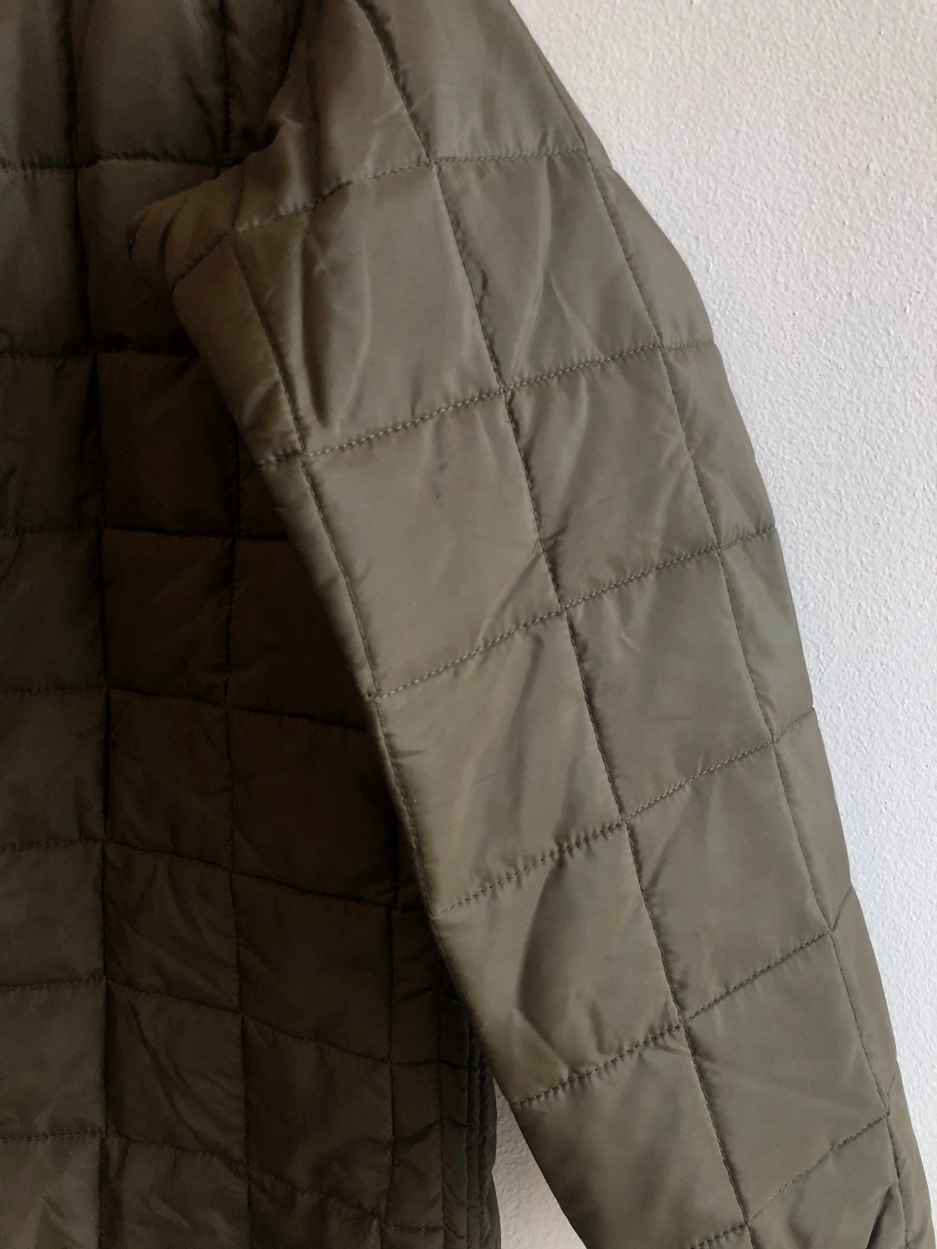 Vintage 1980s European Quilted Military Jacket Liner