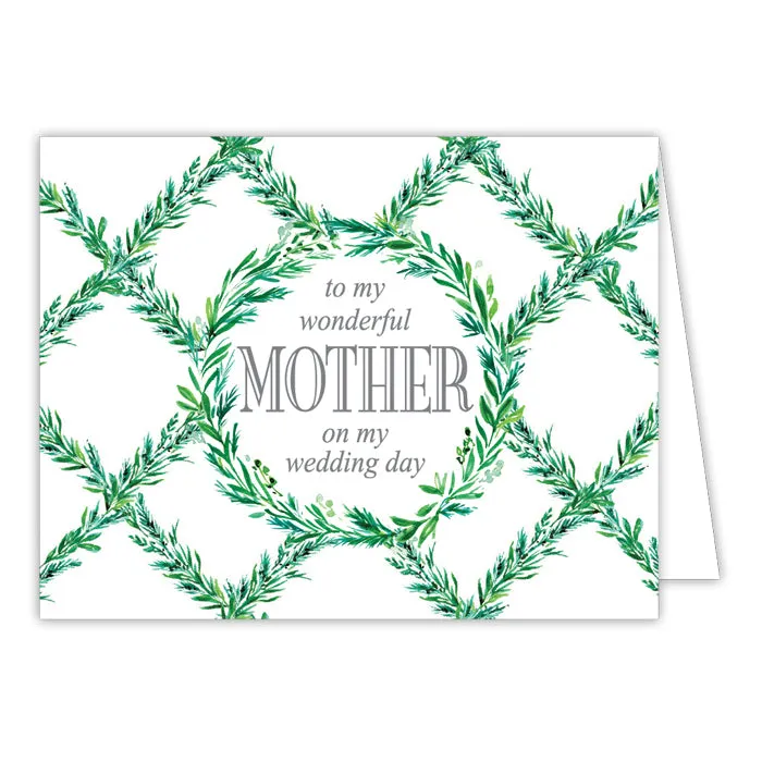 Wedding Greenery-Mother Bridal Greeting Card