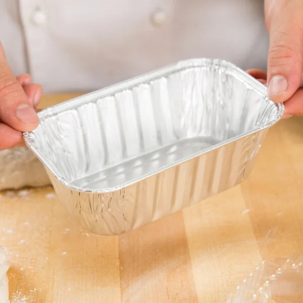 *WHOLESALE* Aluminum 1lb Rectangular Loaf Pans: Ideal for Baking | 1000 CT/Case