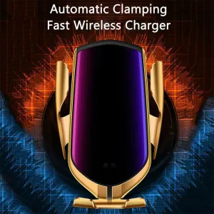 Wireless Car Charger Automatic Clamping Phone Holder